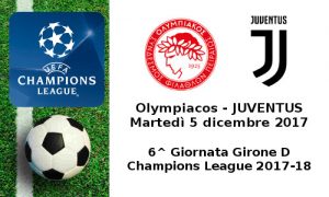 Champions League Olympiacos-Juventus 2017-12-05
